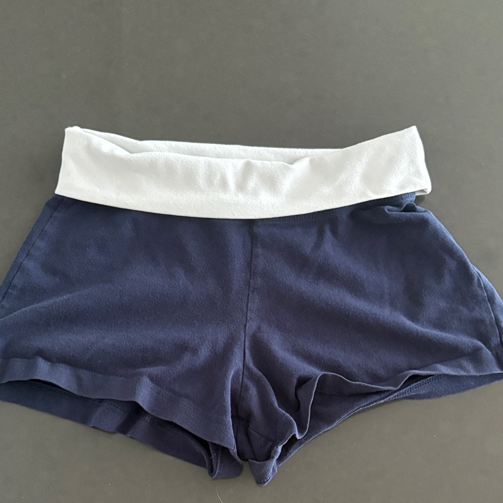 SOLOW Navy and White Women's Shorts